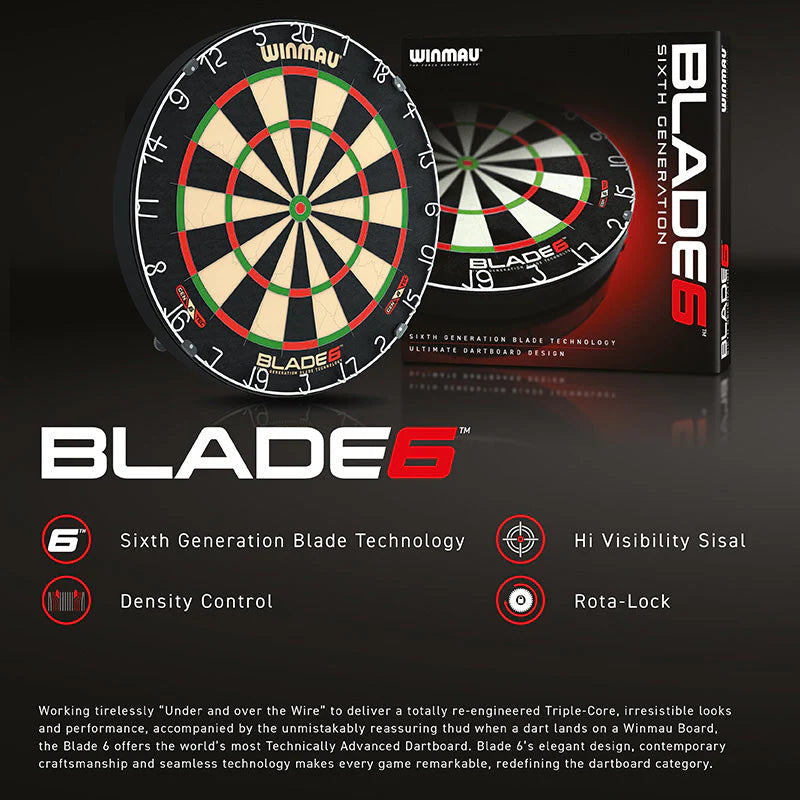 WINMAU BLADE 6 DARTBOARD - CLICK AND COLLECT