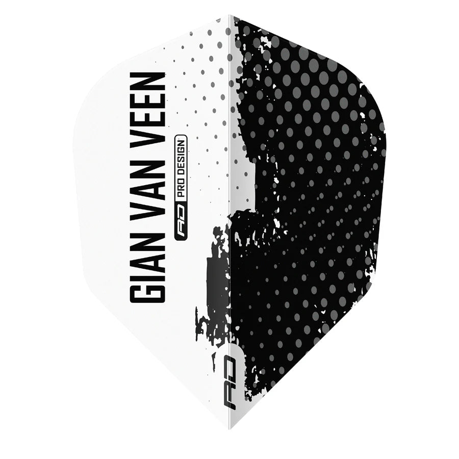 GIAN VAN VEEN BLACK AND WHITE GVV RED DRAGON PRO DESIGN FLIGHTS