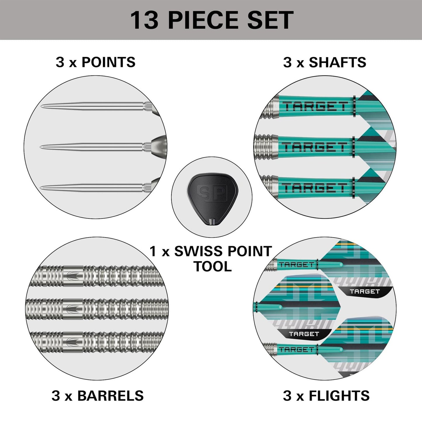 TARGET HYDRO 01 SWISS POINT 90% TUNGSTEN DARTS
