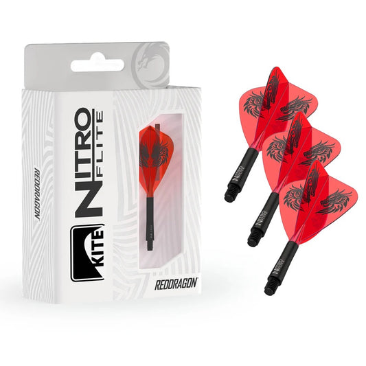 RED DRAGON JONNY CLAYTON NITRO FLITE KITE INTEGRATED FLIGHTS & SHAFTS