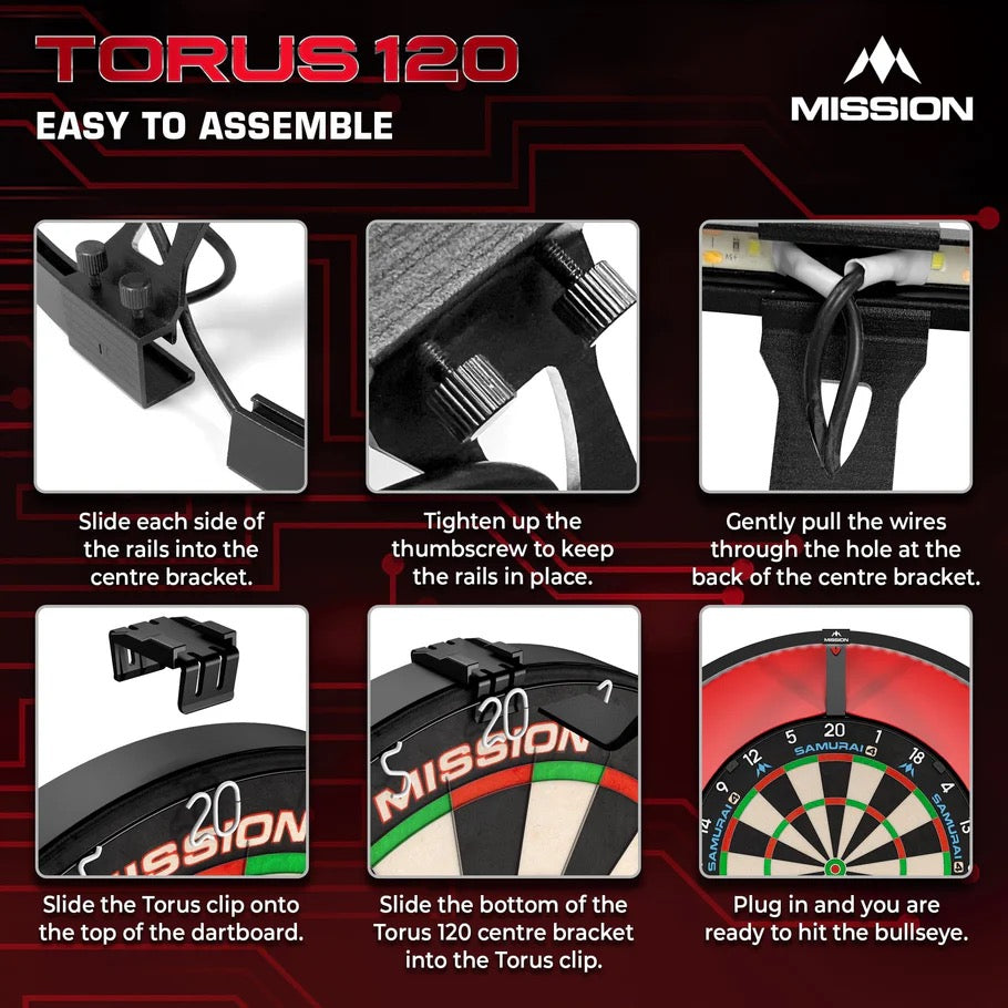 MISSION TORUS 120° DARTBOARD LIGHT