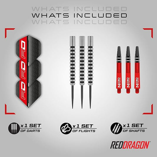 RED DRAGON JAVELIN BLACK 22G 85% TUNGSTEN DARTS