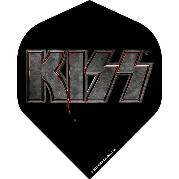 KISS ROCK AND ROLL BAND BLACK DART FLIGHTS