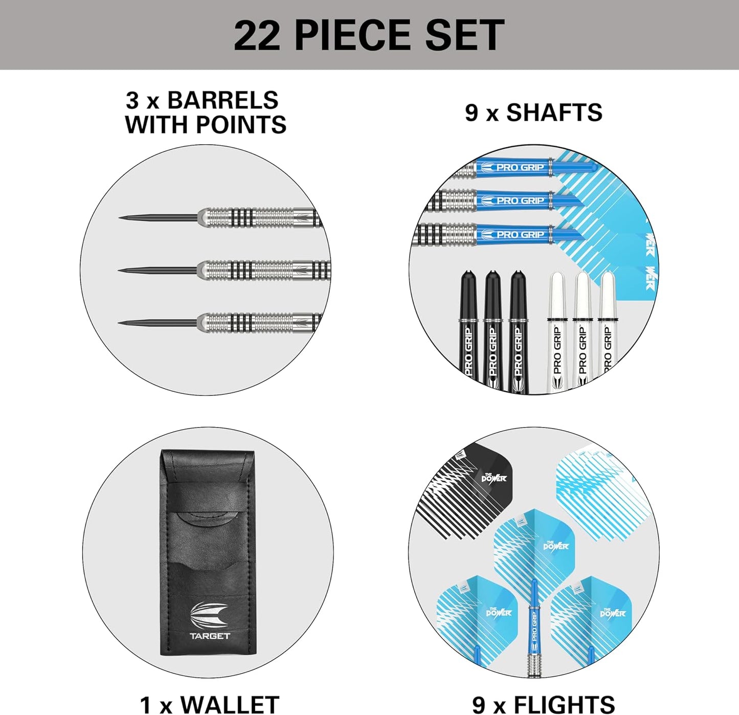 TARGET PHIL TAYLOR 24G TUNGSTEN DARTS SET