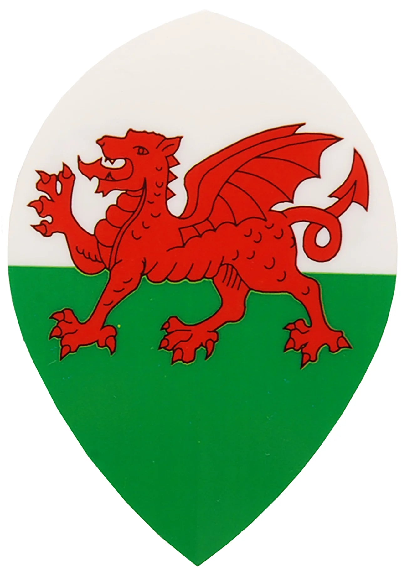 WELSH DRAGON WALES PEAR SHAPED DART FLIGHTS