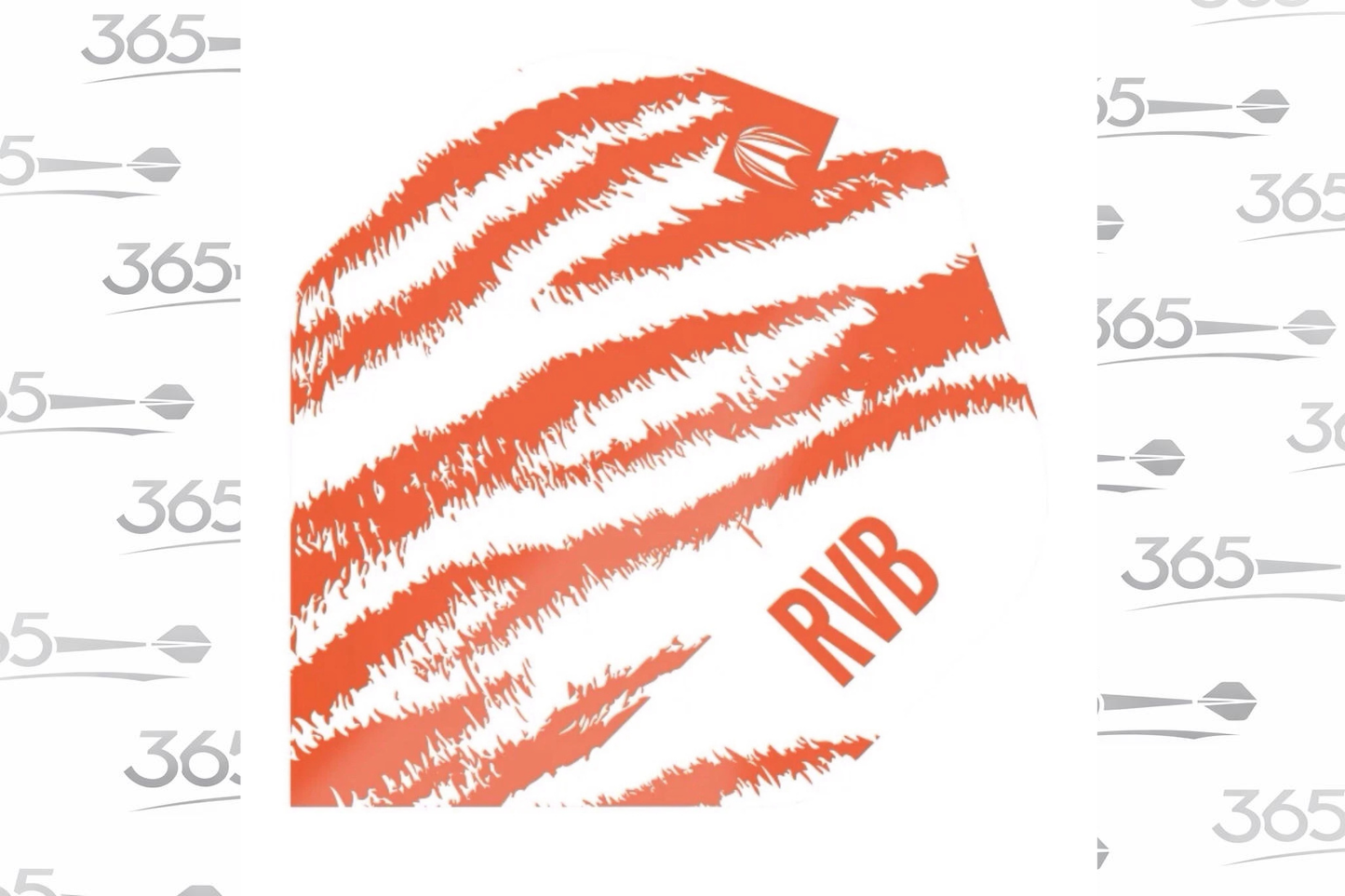 RAYMOND VAN BARNEVELD RVB TARGET WHITE AND ORANGE TIGER STRIPE