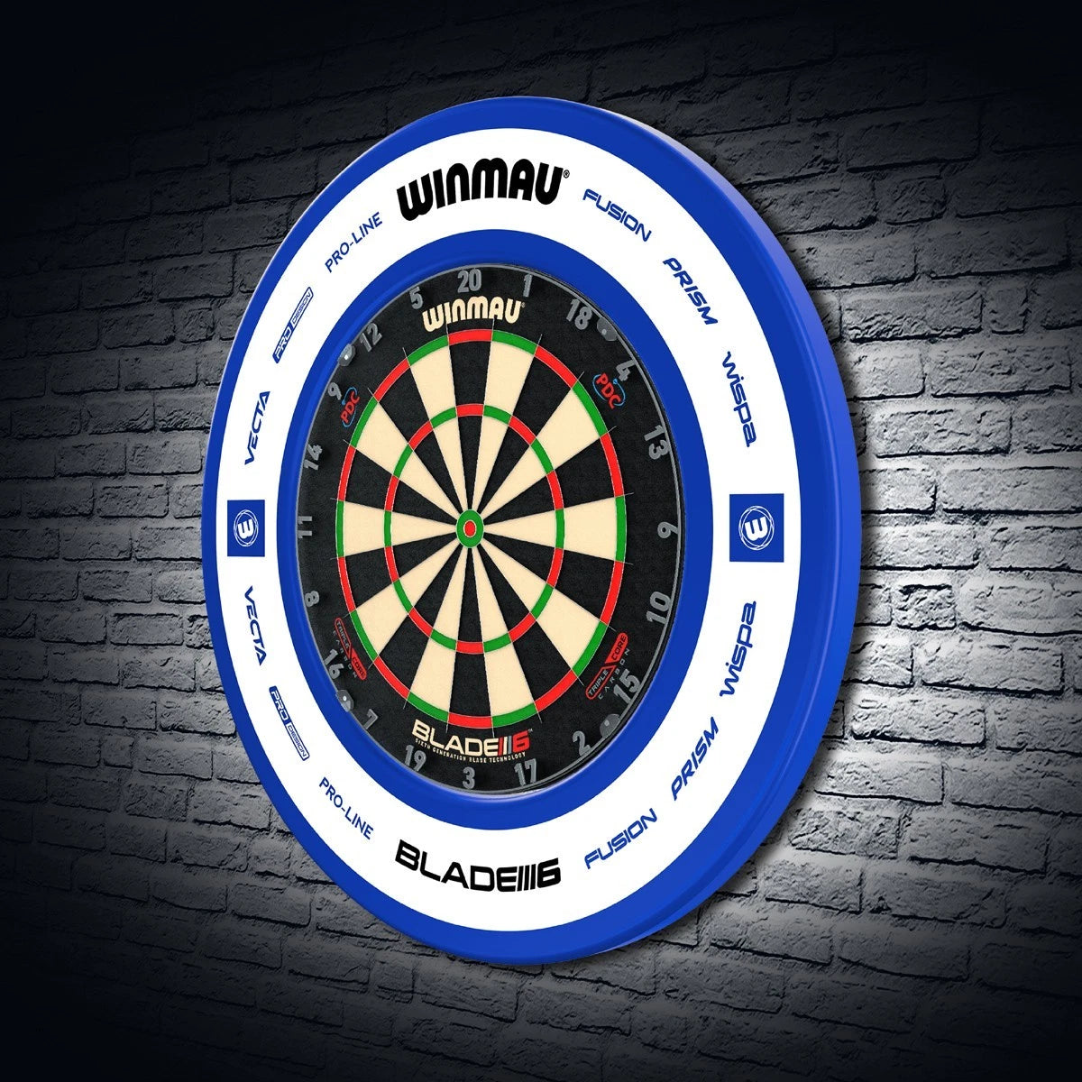 WINMAU PRO-LINE 2.0 PRINTED DARTBOARD SURROUND - BLUE