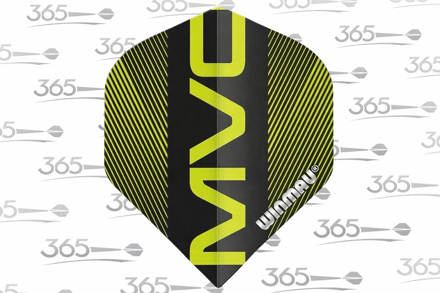 MICHAEL VAN GERWEN WINMAU BLACK GREEN MVG DART FLIGHTS - NEW - RARE FLIGHT