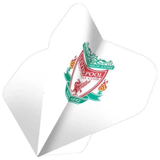 LIVERPOOL FOOTBALL CLUB WHITE DART FLIGHTS