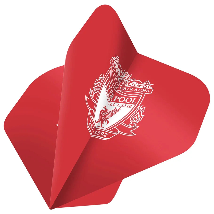 LIVERPOOL FOOTBALL CLUB RED WITH WHITE CREST DART FLIGHTS