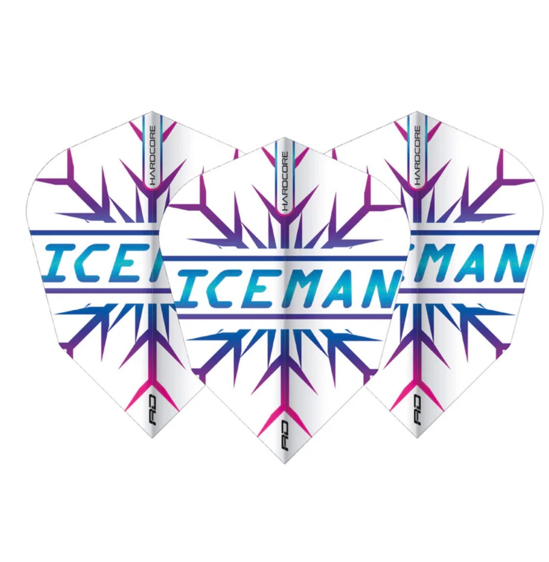 GERWYN PRICE RAINBOW ICEMAN RED DRAGON HARDCORE V-STANDARD SHAPE DART FLIGHTS