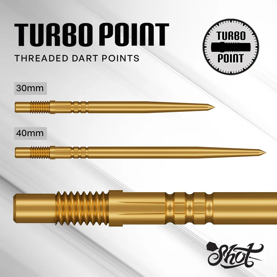 SHOT TURBO STEEL TIP DART POINTS