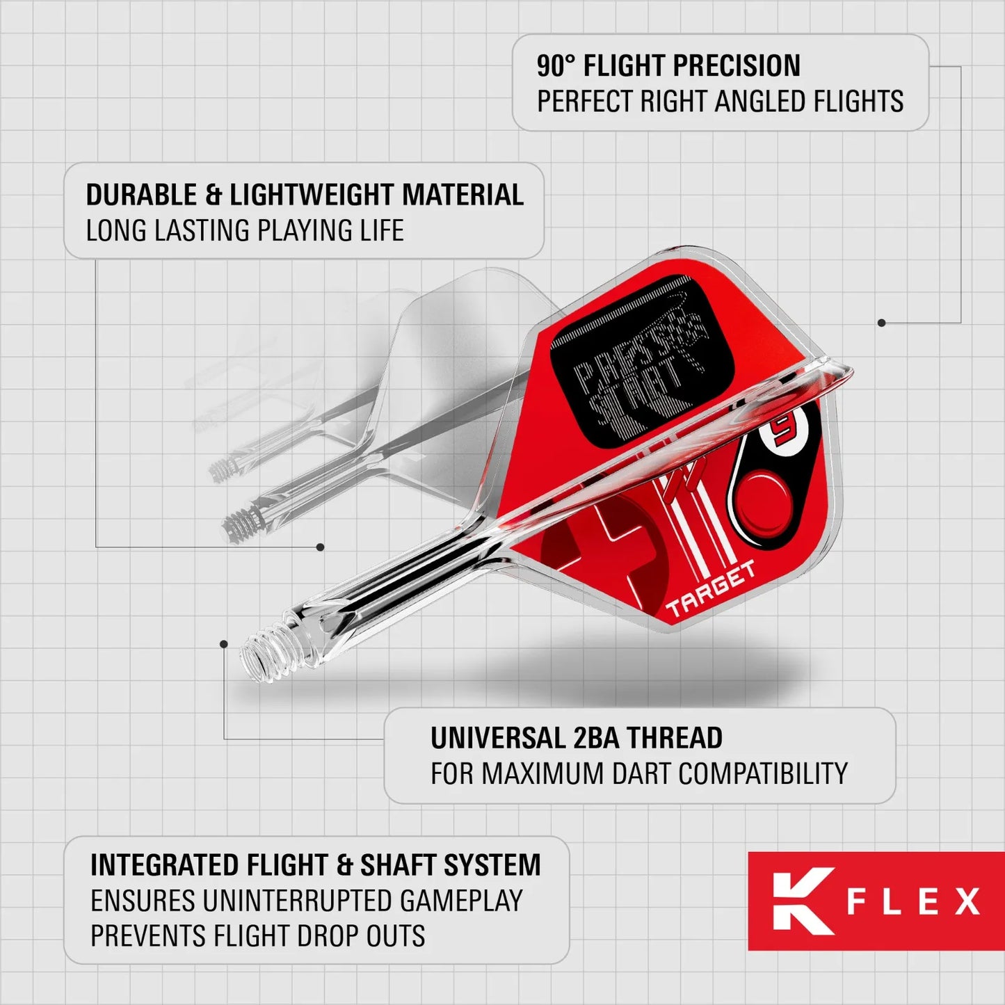 TARGET K FLEX PRESS START RED NO6 SHORT 19MM