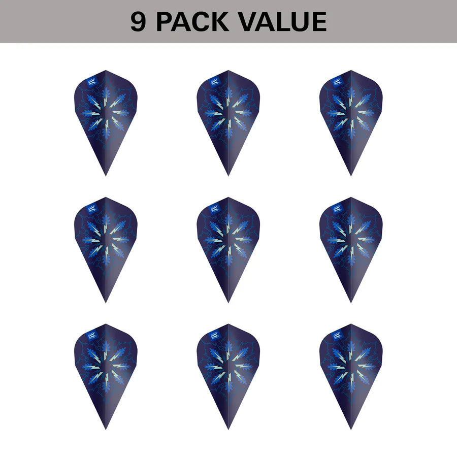 TARGET PHIL TAYLOR POWER GX2 PRO ULTRA DART FLIGHTS - 3 SETS 9 FLIGHTS