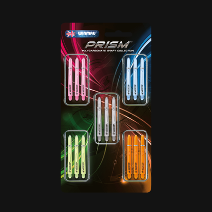 WINMAU PRISM 1.0 SHAFT COLLECTION 5 SET WITH SPRINGS DARTS SHAFT STEMS