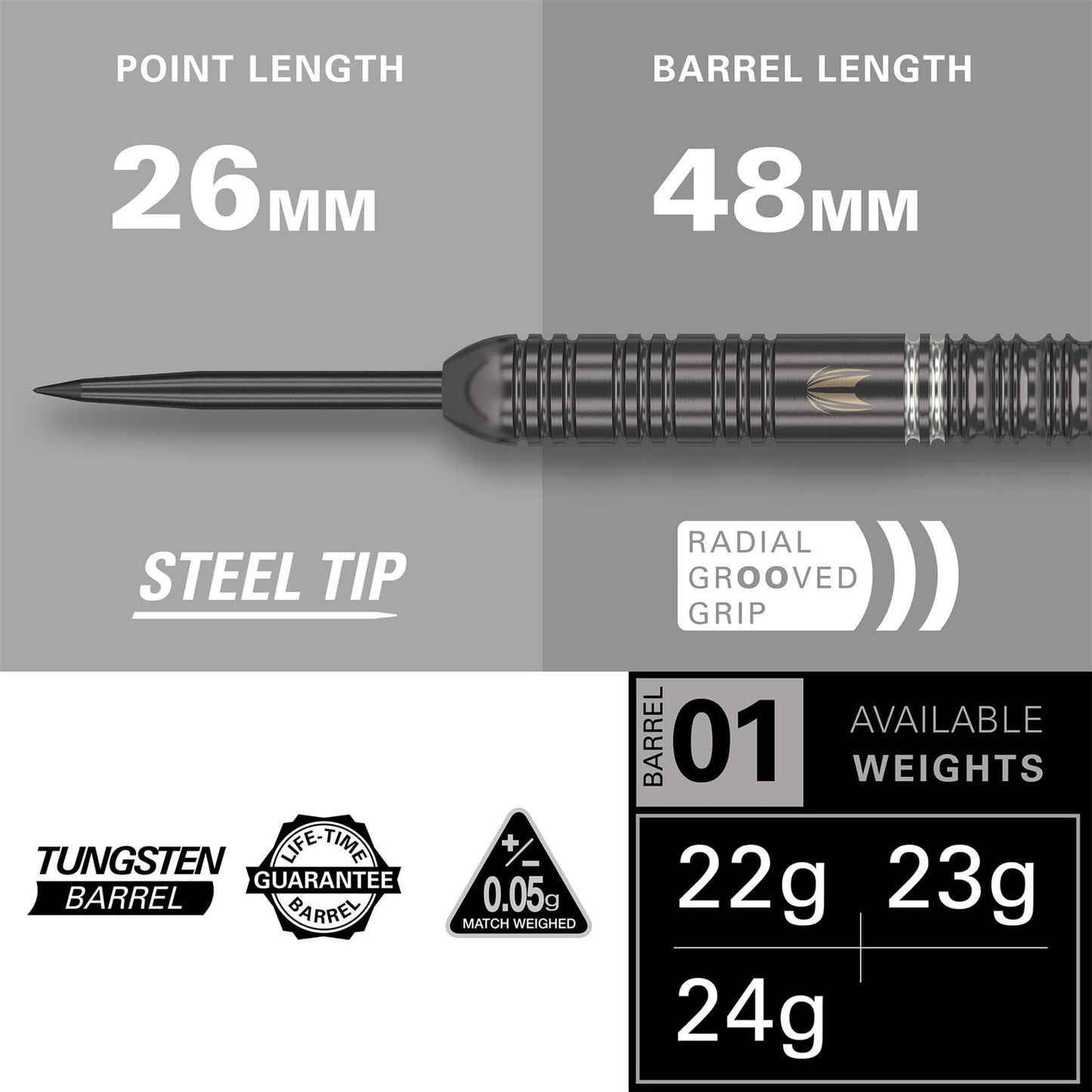 TARGET ARES TUNGSTEN DARTS 23G/24G