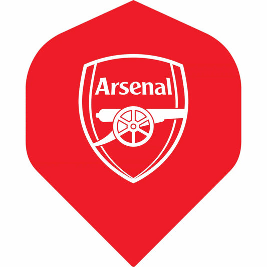 ARSENAL FOOTBALL CLUB WHITE MONO CREST DART FLIGHTS