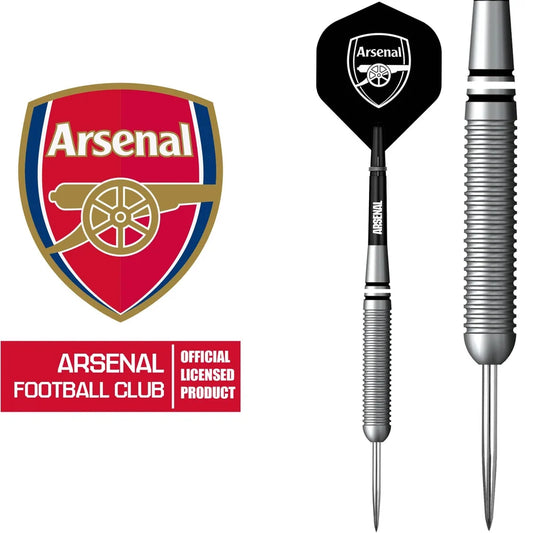 ARSENAL FC DARTS STEEL TIP BRASS - OFFICIAL LICENSED - THE GUNNERS - 22G