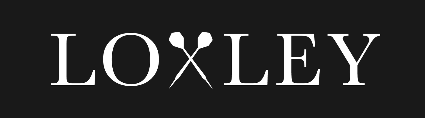 LOXLEY WHITE 150 MICRON THICK PEAR SHAPED STYLISH DART FLIGHTS