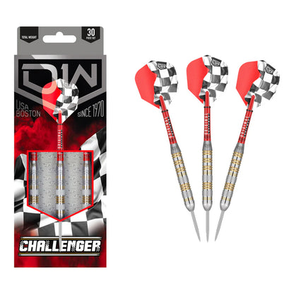 DW CHALLENGER DARTS SET 20G - 30 PIECE CHROME DARTS