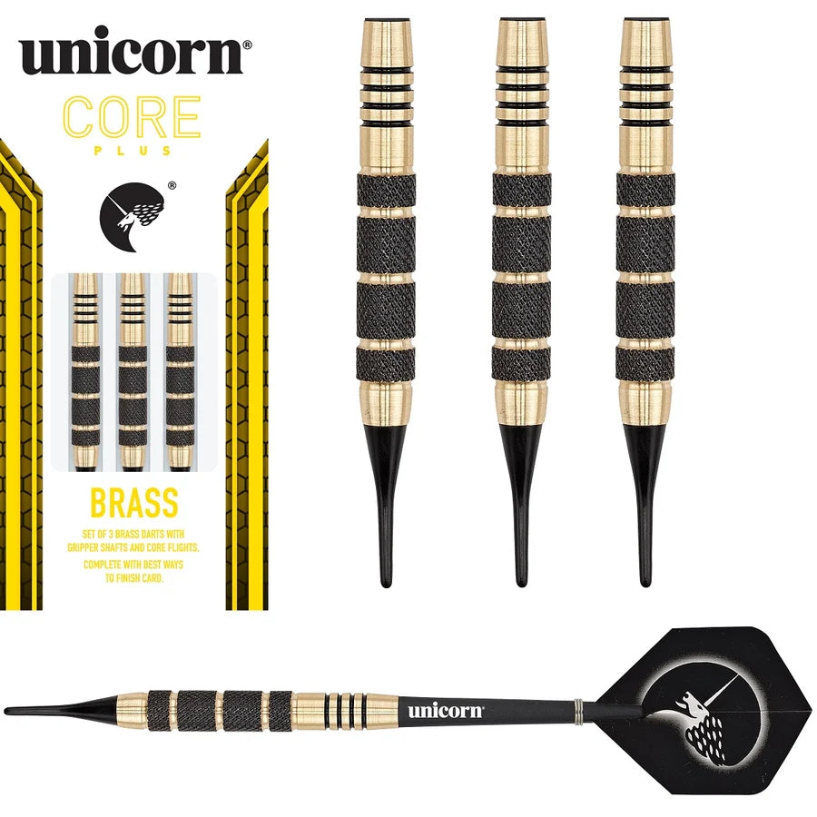 UNICORN CORE PLUS BRASS SOFT TIP 17G DARTS