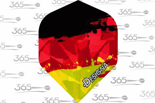 DESIGNA GERMANY FLAG DART FLIGHTS - 3 FLIGHTS