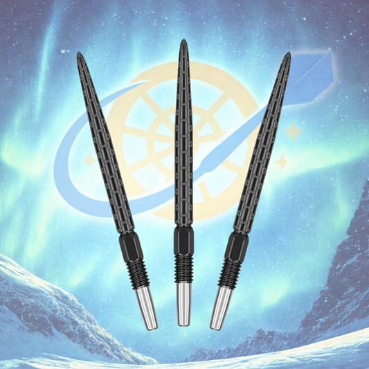 TARGET DARTS DIAMOND PRO SWISS POINTS DART POINTS - BLACK - GOLD - 26/30/35MM
