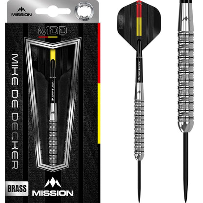 MISSION MIKE DE DECKER DARTS STEEL TIP - BRASS - TUNGSTEN LOOK - 20G