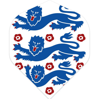 ENGLAND FOOTBALL DART FLIGHTS THREE LIONS - OFFICIAL PRODUCT - FIFA WORLD CUP