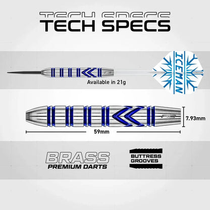RED DRAGON GERWYN PRICE SE BRASS DARTS SET