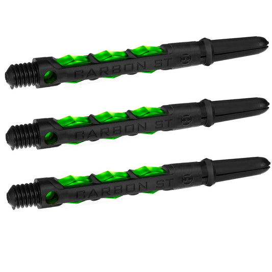 HARROWS CARBON ST DART STEMS - GREEN MIDI