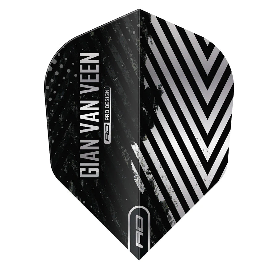 GIAN VAN VEEN BLACK AND SILVER GVV RED DRAGON PRO DESIGN FLIGHTS