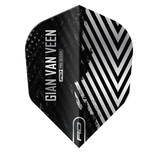 GIAN VAN VEEN BLACK AND SILVER GVV RED DRAGON PRO DESIGN FLIGHTS