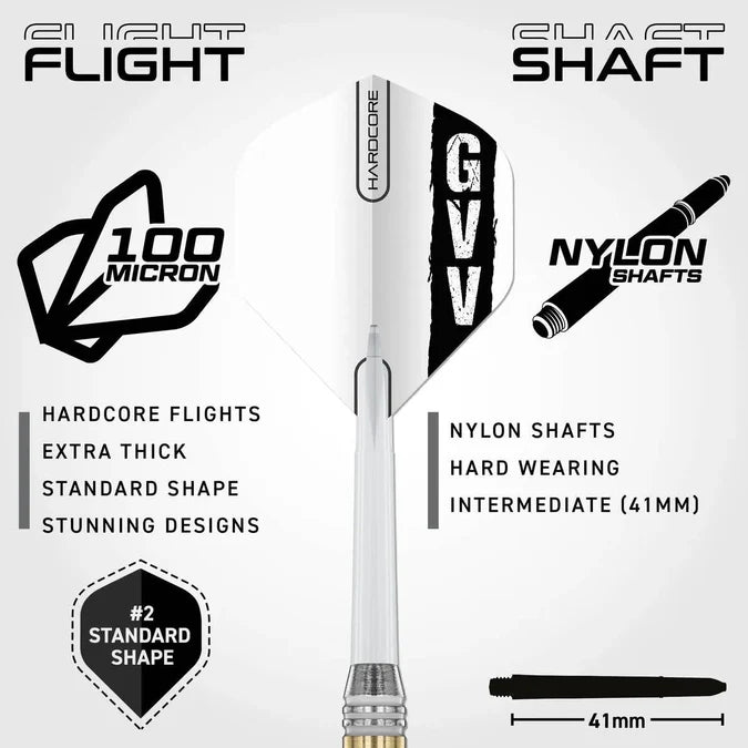 RED DRAGON GIAN VAN VEEN SE BRASS DARTS SET