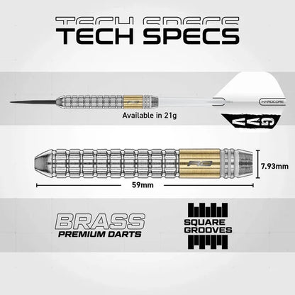 RED DRAGON GIAN VAN VEEN SE BRASS DARTS SET