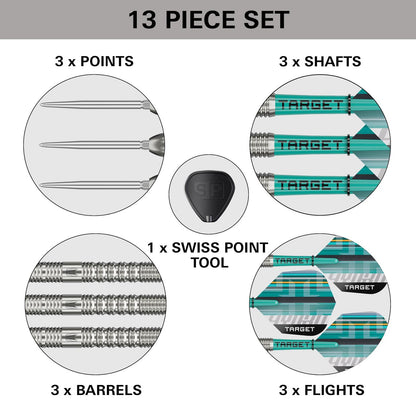 TARGET HYDRO 01 SWISS POINT 90% TUNGSTEN DARTS