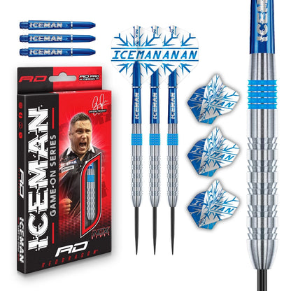 RED DRAGON GAME ON PROFESSIONAL PLAYER SERIES STEELTIP DARTS SET