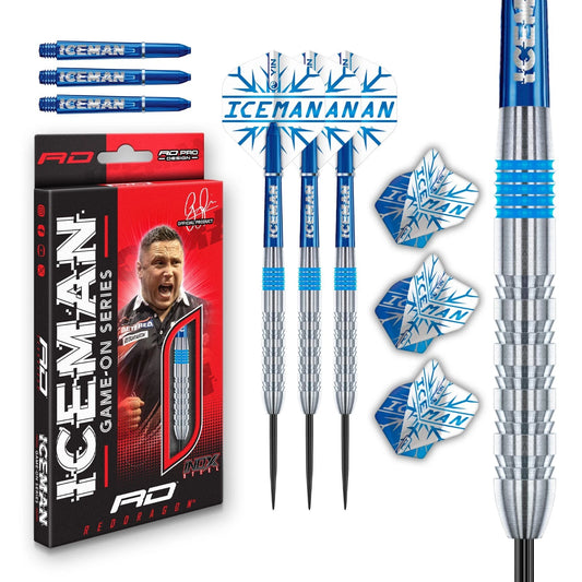 RED DRAGON GAME ON PROFESSIONAL PLAYER SERIES STEELTIP DARTS SET