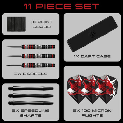HARROWS RYAN SEARLE HEAVY METAL STAINLESS STEEL DARTS