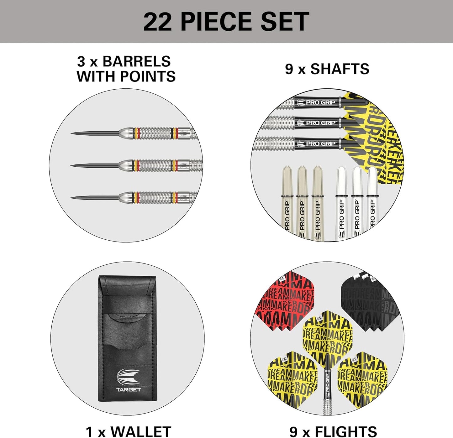 TARGET DIMITRI VAN DEN BERGH 22G STEEL TIP 80% TUNGSTEN DARTS