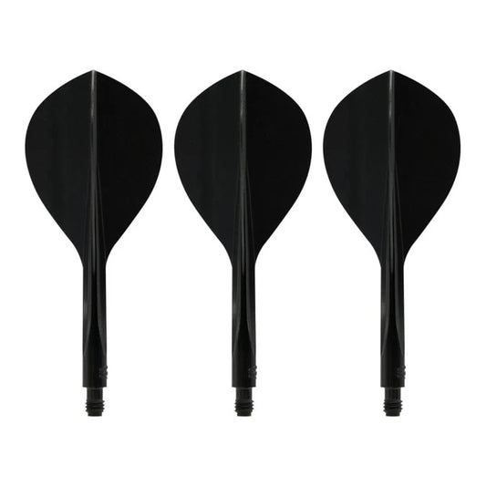 CONDOR AXE120 DART FLIGHTS TEARDROP - BLACK