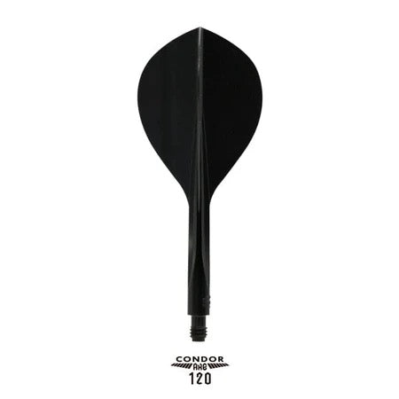 CONDOR AXE120 DART FLIGHTS TEARDROP - BLACK