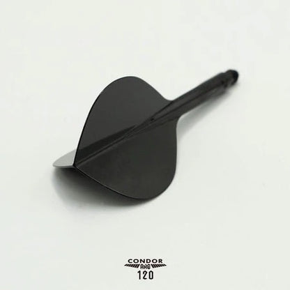 CONDOR AXE120 DART FLIGHTS TEARDROP - BLACK