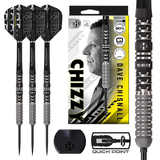 HARROWS DAVE CHISNALL CHIZZY SERIES 4 90% TUNGSTEN QP STEEL TIP DARTS