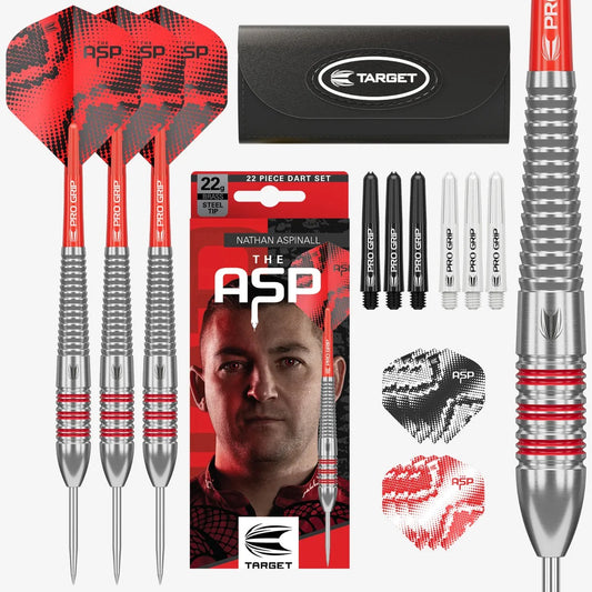 TARGET NATHAN ASPINALL THE ASP 22 PIECE BRASS DARTS SET