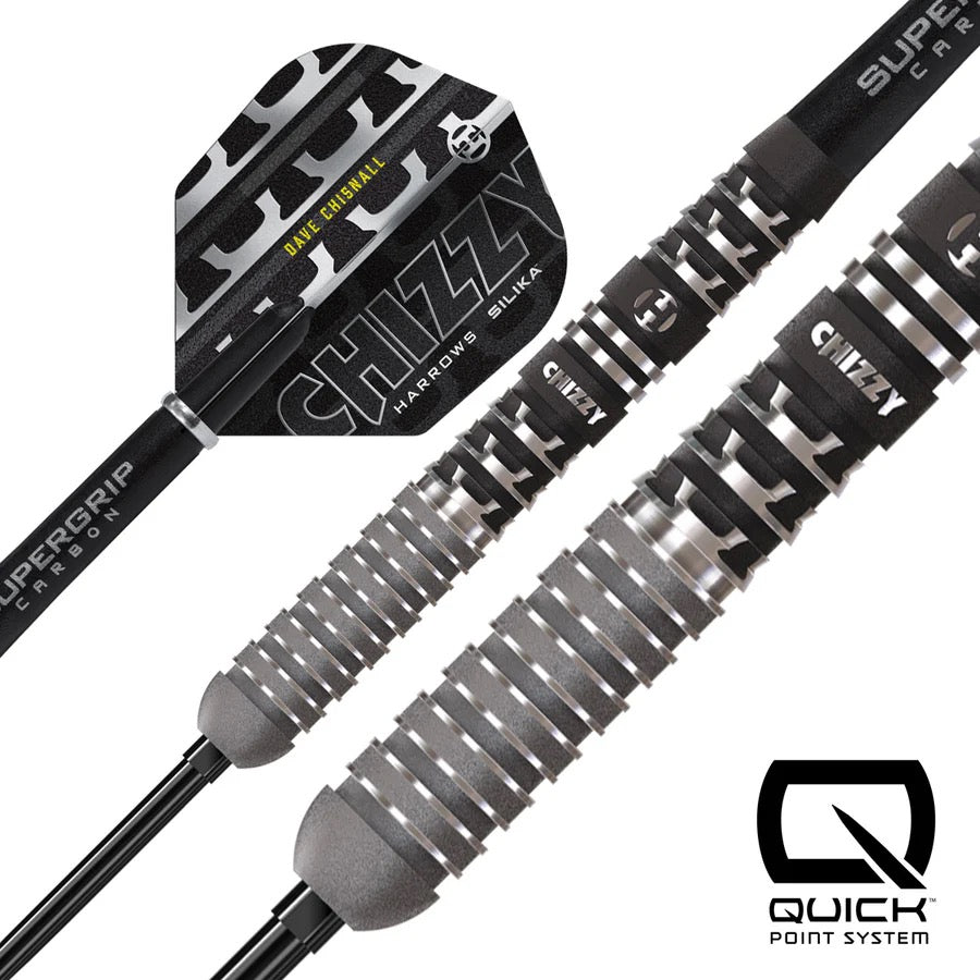 HARROWS DAVE CHISNALL CHIZZY SERIES 4 90% TUNGSTEN QP STEEL TIP DARTS