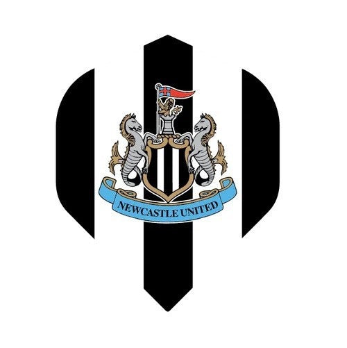 NEWCASTLE UNITED FOOTBALL CLUB DART FLIGHTS - STRIPED CREST
