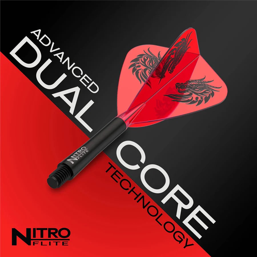 RED DRAGON JONNY CLAYTON NITRO FLITE KITE INTEGRATED FLIGHTS & SHAFTS