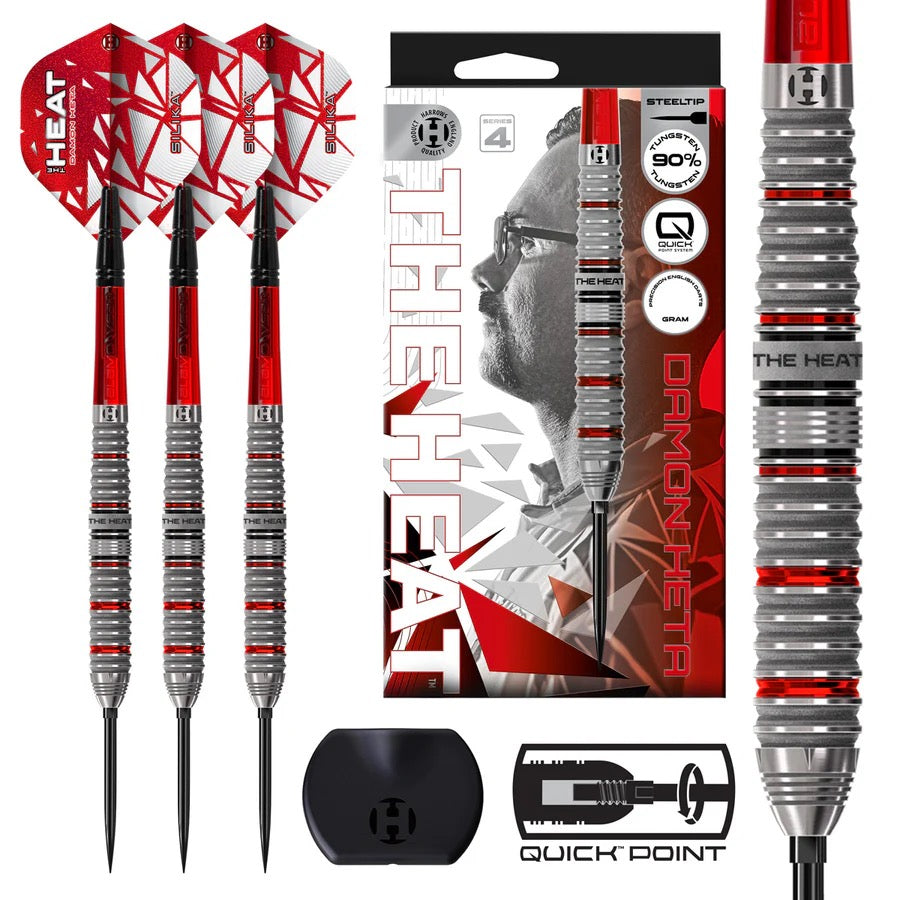 HARROWS DAMON HETA SERIES 4 90% TUNGSTEN QP STEEL TIP DARTS