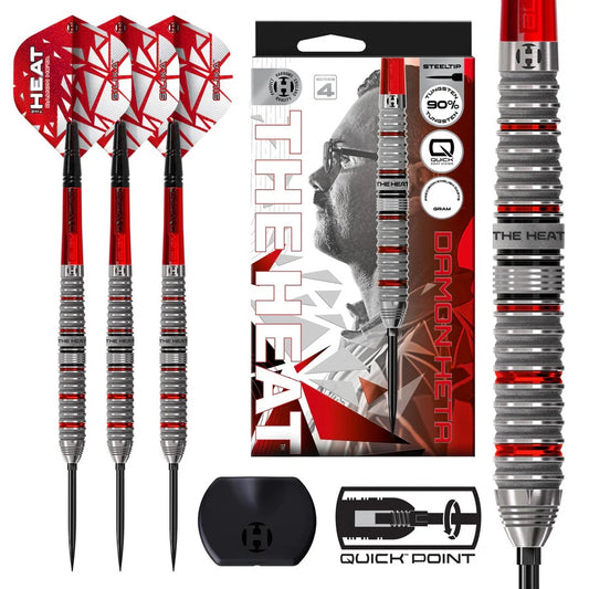 HARROWS DAMON HETA SERIES 4 90% TUNGSTEN QP STEEL TIP DARTS
